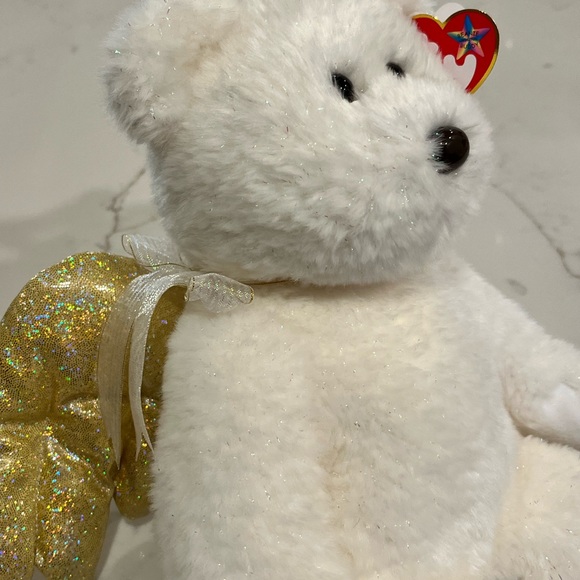 Ty Beanie Baby Angel Bear Plush highly collectible new - Picture 3 of 5